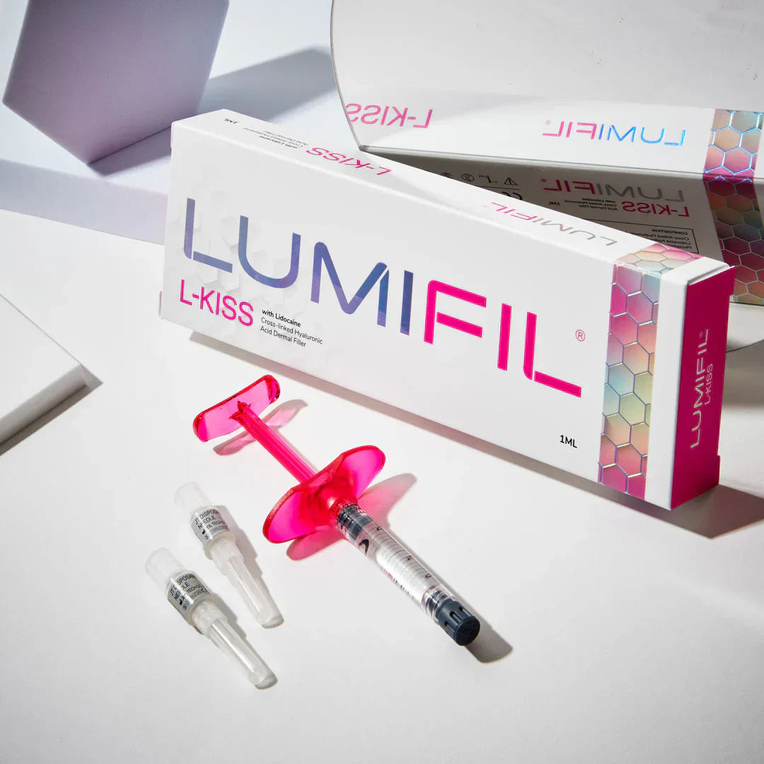 Lumifil KISS lip filler with lidocaine – 1ml hyaluronic acid syringe for volume and contour enhancement