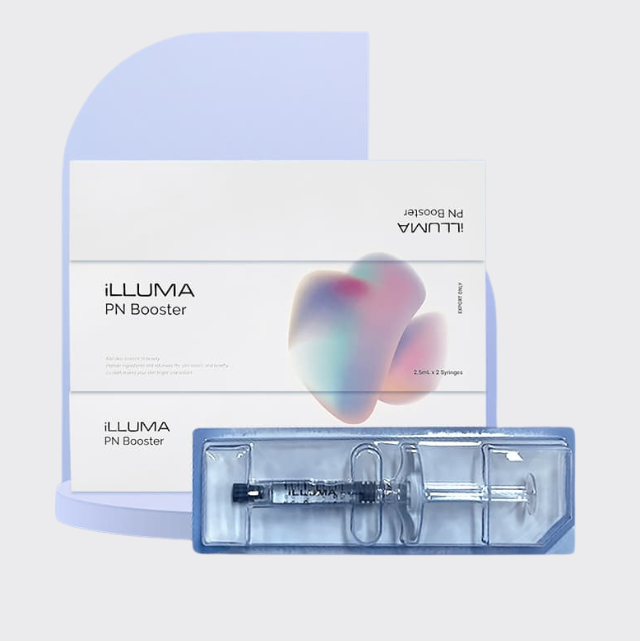 iLLUMA PN Booster dermal filler box and syringe – advanced skin booster with polynucleotides for deep skin regeneration