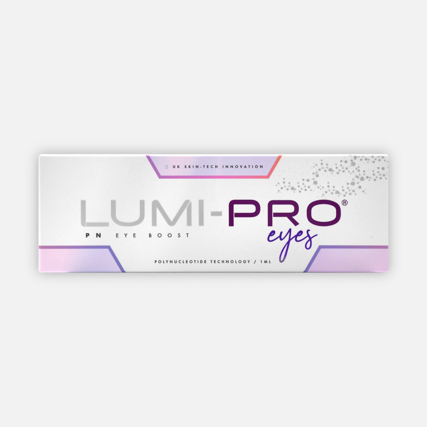 LUMI-PRO Eyes polynucleotide booster 1ml packaging
Under-eye polynucleotide injection product by LumiPRO
Professional CE-certified polynucleotide for eye rejuvenation